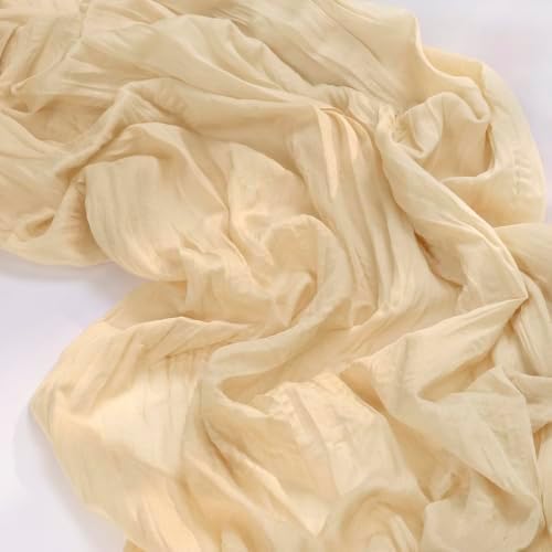 Champagne Cheesecloth Table Runner Farmhouse Sand Fall Table Runner 10ft - Image 4