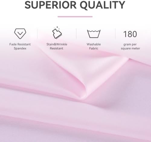 10 ft x 10 ft Baby Pink Backdrop Curtains for Parties, Wrinkle Free Light Pink Photography Backdrop Drapes for Wedding Grils Birthday Baby Shower Bridal Shower Party - Image 7