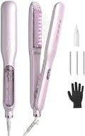 SHEGLAM Steam Flat Iron Hair Straightener 1.5" Ceramic Flat Iron with Combs by SHEGLAM