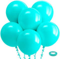 Bezente Teal Balloons 18 Inch 30 Pack Latex Large Thick by Bezente