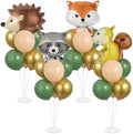 Naozinebi 4 Sets Woodland Animals Baby Shower Party Balloon Stand Kit Decor by Naozinebi