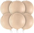Nude Foil Balloons, Beige Balloons for Boho Birthday Party Pack of 6 by KatchOn