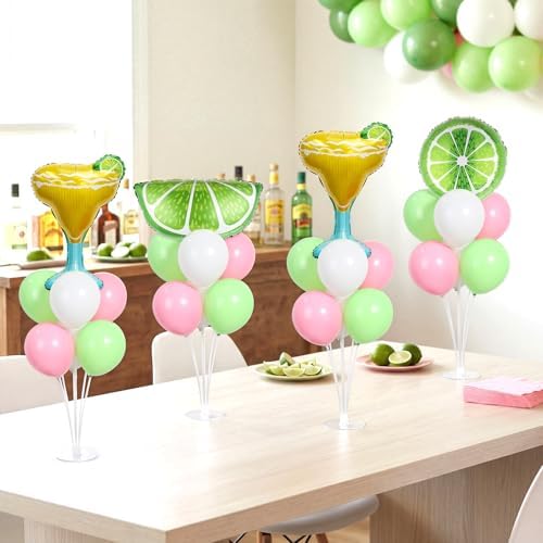 Naozinebi 4 Sets Margarita Birthday Party Balloons Stand Kit Party Decor - Image 4