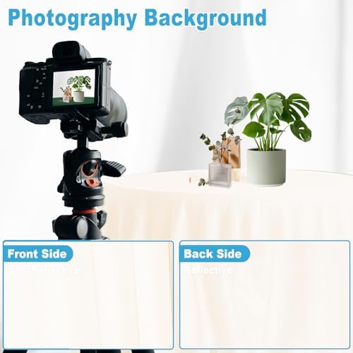 Ivory Photography Backdrop for Photoshoot, Fabric, 10X20 FT - Image 5