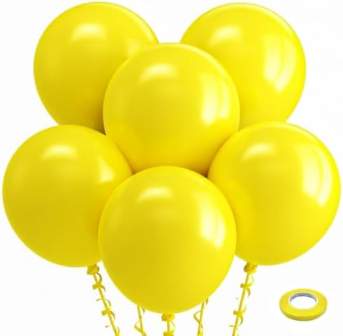 Bezente Yellow Balloons 18 Inch 30 Pack Latex Large Thick by Bezente