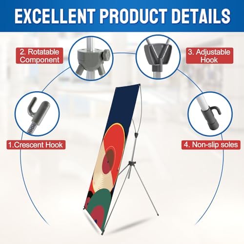 EKSPRINT Custom Banner with X Stand 31.5" X 70.86", Banners and Signs Customize, Custom Retractable Banner with Travel Bag for Display, Store, Wedding, Graduation, Outdoor Indoor Events - Image 3