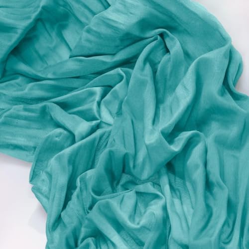 Teal Blue Table Runner Fall Cheesecloth Table Runner Dinning Decor, 6 Pack - Image 4