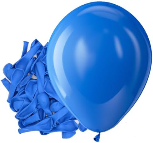 Bezente Royal Blue Latex Matte Party Balloons 150 Pack 5 inch Small by Bezente