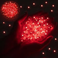 50pcs Balloon Lights Mini LED Lights Round Long Standby Time Ball Lamps for Paper Lantern Birthday Party Christmas Halloween Decoration Red Plastic by chzk