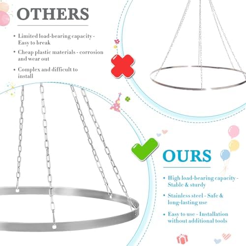 Silver Wedding Ceiling Drapes Hanging Kit Blue Ceiling Drapes 6 Panels 5x10ft with 12 Inch Ceiling Draping Hoop Ceiling Draping Fabric Sheer Ceiling Drapes for Wedding Ceremony Party Decor - Image 5