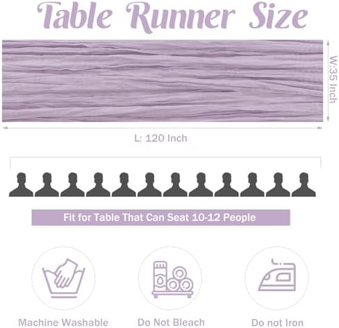 10FT Cheesecloth Table Runner Boho Party Home Decorations - Image 4