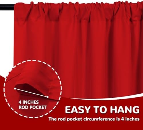 MEETSKY Blue Backdrop Curtains,Birthday Backdrop Drapes,5ft x 7ft,2 Panels - Image 5