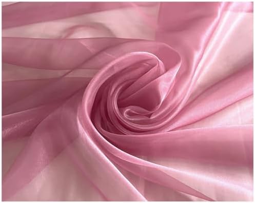 35 Yard Organza Fabric 44" Wide for Wedding Event Décor - Dusty Pink - Image 4