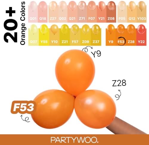 PartyWoo Burnt Orange Balloons 50pcs Terracotta Fall Color 12 Inch - Image 4
