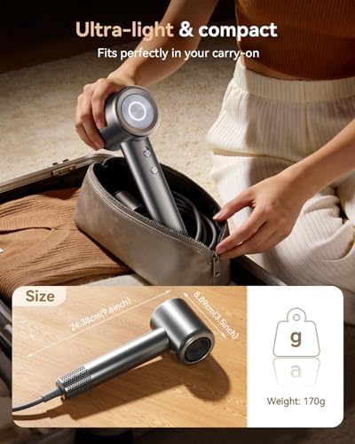 Hair Dryer, High-Speed Ionic Blow Dryer with Diffuser& Concentrator - Image 6