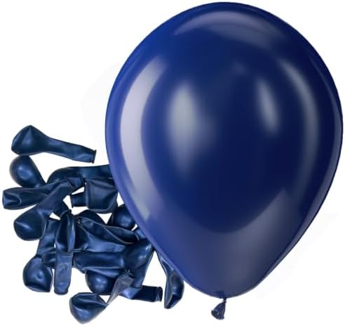 Bezente Navy Blue Latex Party Balloons 150 Pack 5 inch by Bezente