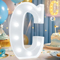 Pooqla LED Marquee Letter Lights, Warm White and Cool White Decorative Lighted Letters, Light Up Alphabet Letters for Boys Girls, Party, Wedding, Bar, Night Light, Birthday Decoration, Letter C by Pooqla