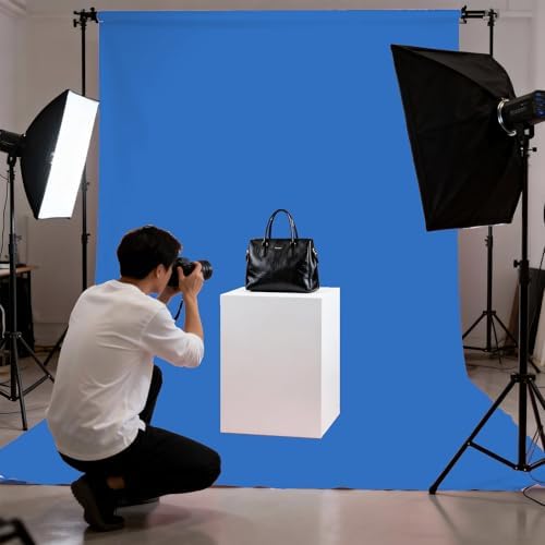 Royal Blue Photography Backdrop for Photoshoot, Fabric 8x10ft - Image 4