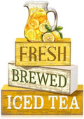 Moucuny 4 Pcs Summer Lemon Table Decorations Iced Tea Tiered Tray Decor by Moucuny