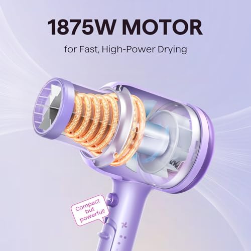 Wavytalk Blown Away Ionic Hair Dryer with Diffuser for Curly Hair - Image 3