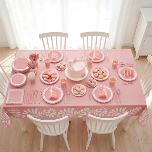 Vesici 452 Pcs Pink Cielito Lindo Party Decorations Tableware Set for 50 - Image 5