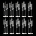 35inch 10pcs Acrylic Candelabra Centerpieces for Tables 5 Arms Wedding centerpieces for Decorations by MEISHAONV