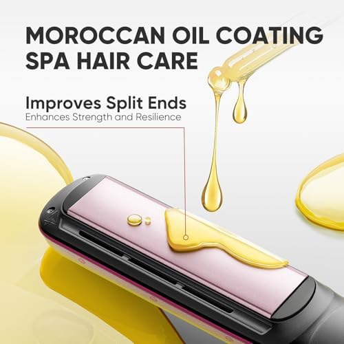 Steam Hair Straightener with 25ml Tank & Argan Oil Ceramic Plates - Image 5