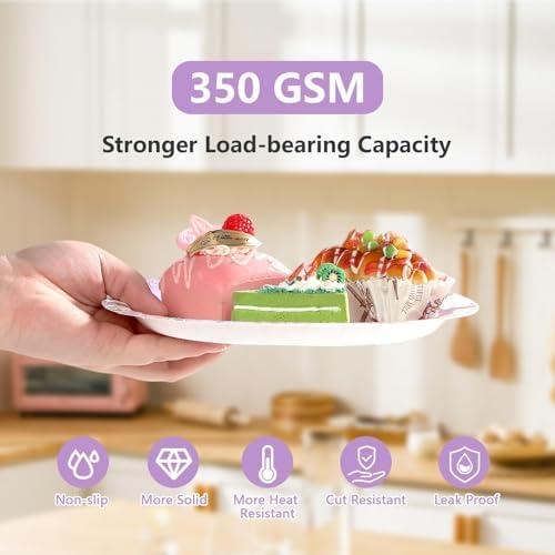 Greencian 96Pcs Princess Birthday Purple Tower Party Supplies Serves 24 - Image 5