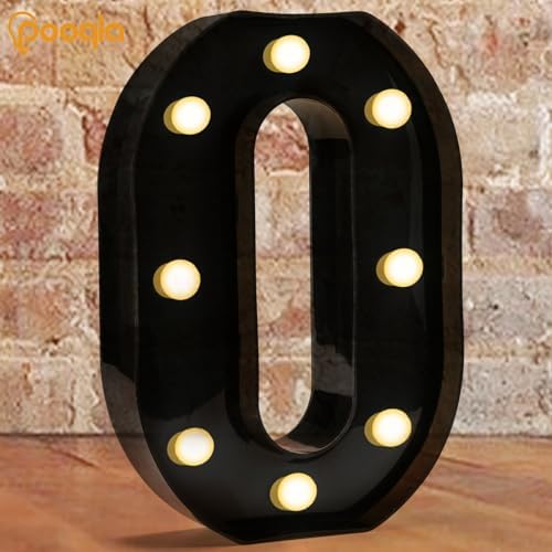 Pooqla Black Light Up Numbers 0, Room Birthday Decorations for Boys - Image 2