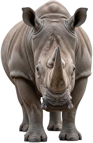 Rhino 4FT Life Size Cardboard Cutout, Animal Standup, 1 PC by Unknown