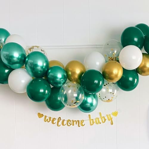 Metallic Green Gold Balloons, 60 Packs 12 Inch Latex Balloons - Image 6
