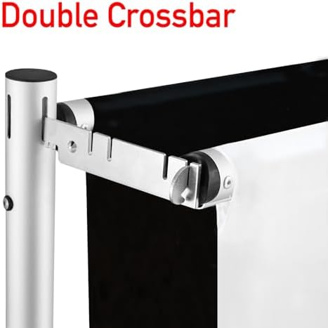 Hecis Double Backdrop Stand Heavy Duty,10x10ft Double Crossbar Pipe and Drape Stand, Adjustable Aluminium Flower Wall Backdrop, Back Drop Stand for Party Event, Trade Shows & Wedding Decor - Image 2