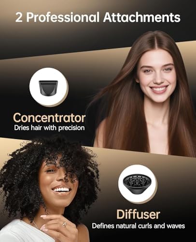 Hair Dryer, CONFU Blow Dryer with Diffuser, 21000PRM Professional Hairdryer - Image 6