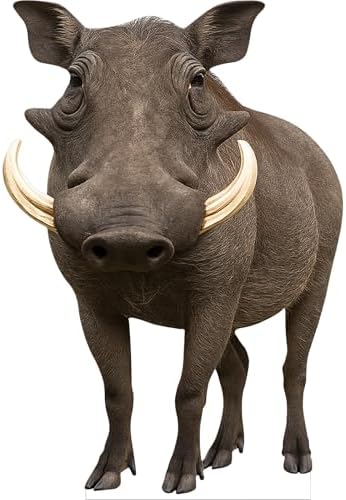 Warthog Life Size Cardboard Cutout, 3FT, 1 PC, Animal Standup by Unknown