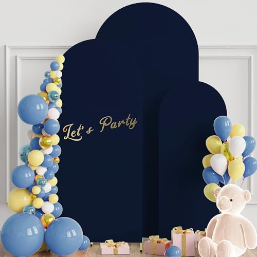 Wokceer Arch Backdrop Cover 6FT,5FT,4FT Navy Blue Arch Covers Stretchy - Image 3