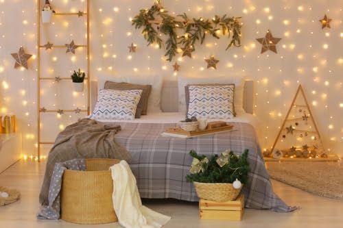 Lighting EVER 594 LED Curtain Lights, 20×10 ft Plug in Hanging Fairy Lights - Image 5