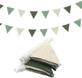 Oudain 2 Pcs Pennant Banner Flags Nursery Garland Triangle, Fresh Natural by Oudain