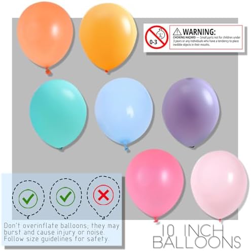 Assorted Bright Balloon Column Stand Kit Set of 2 with Base For Party Decor - Image 4