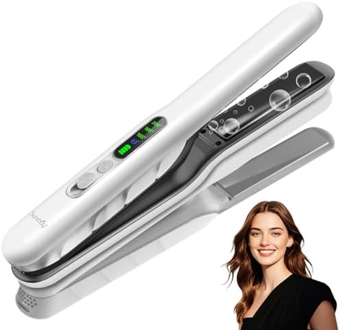 SUNMAY Cordless Hair Straightener & Curler 2-in-1 with Ionic Care by SUNMAY