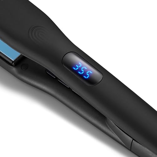 Bio Ionic OnePass Styling Flat Iron - Moisturizing Heat Hair Straightener with Silicone Speed Strips, Digital Temperature Control to 450°F, Auto Shut-Off, Shine-Boosting Plates - Image 6