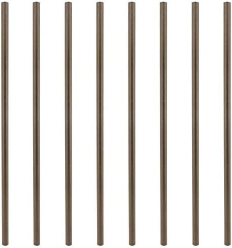 Myard 26'' Classic Hollow Round Iron Heavy-Duty Deck Balusters, Bronze by Myard