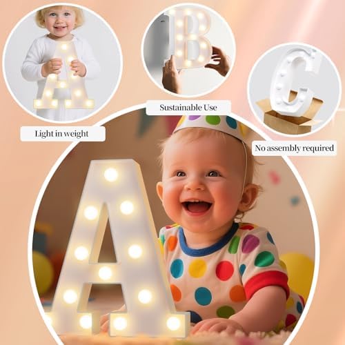8.86 Inch Marquee Light Up Letters Q for Party Decorations - Image 2