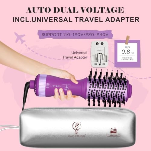 Dual Voltage Travel Hair Dryer Brush - Image 2