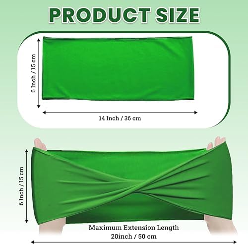 MDS Pack of 100 Spandex Chair Sashes Without Slider Buckles – Light Green - Image 2