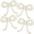 4 Pcs Bow Birthday Decorations Cream Bow Balloons for Girl Women Bow Themed Party Decorations Giant Foil Beige Balloons for Birthday Baby Shower Gender Reveal Wedding Decor Party Supplies by Unknown