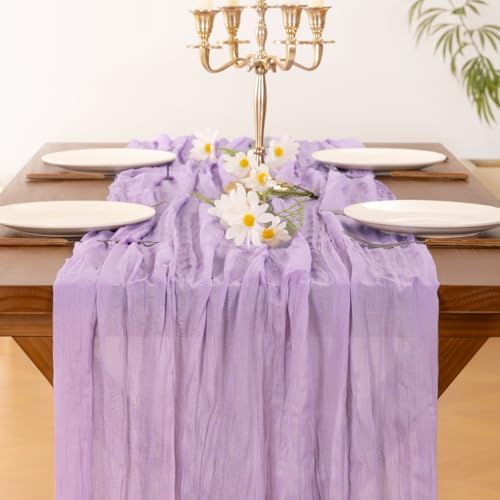 Cheesecloth Table Runner Fall Boho Wedding Birthday Party Home Decor - Image 2