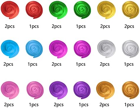 Colorful Ceiling Swirl Foil Decorations Hanging Plastic Streamer Themed Swirl Party Decoration for Wedding Thanksgiving Day Graduation Celebration, Pack of 28 - Image 3