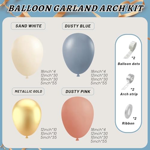 Gender Reveal Balloon Garland Arch Kit,412pcs Pink and Blue balloons 18 12 10 5 Inch for Gender Reveal Decorations Birthday Baby Shower Wedding Bridal - Image 2