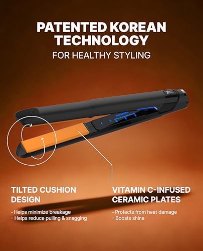 GLAMPALM GlamMuse 1" All-Ceramic Flat Iron | Korea's No.1 Hair Straightener - Image 3