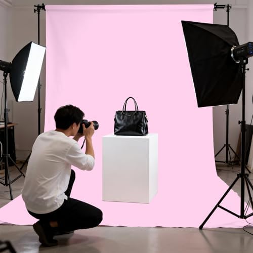 Pink Photography Backdrop for Photoshoot, Fabric 10x10ft - Image 4